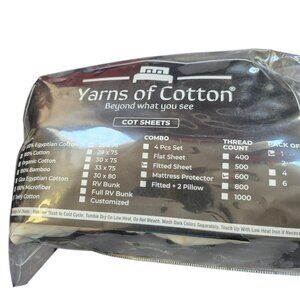 Cot sheet Egyptian Cotton Small fitted sheet